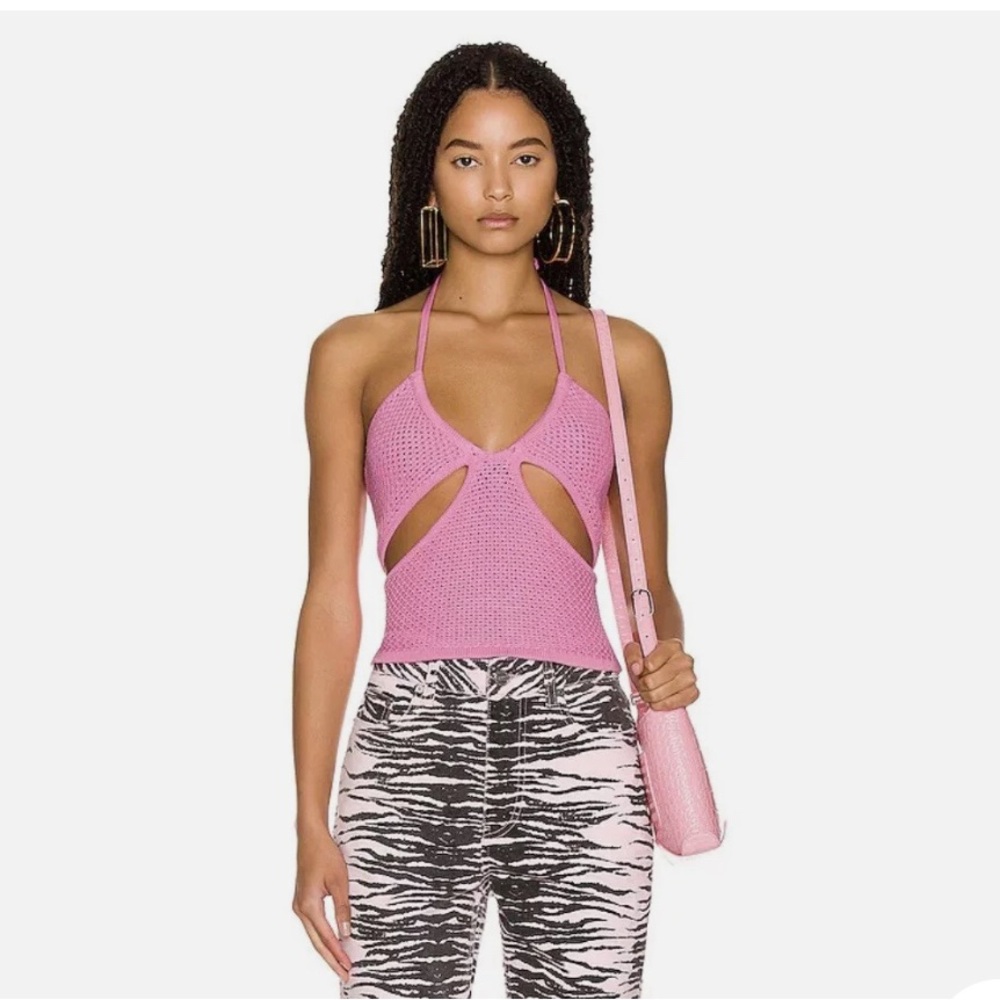 NWT Victor Glemaud Knitted Cut-out Top - Size XL